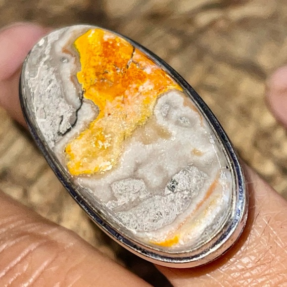 Indonesian Bumblebee Jasper Ring Size 6 - Picture 6 of 12